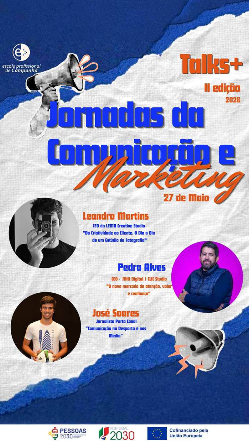 Jornadas da Comunicação e Marketing Talks+ — II Edição 2026